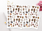 Preview: Herbst Mädchen Sticker Set